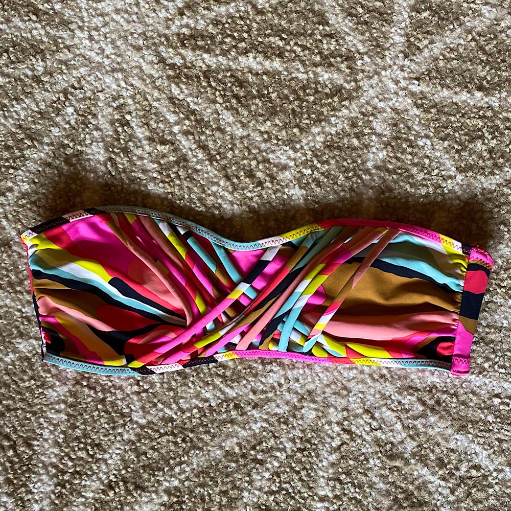 Multi-color Bandeau Bikini Top